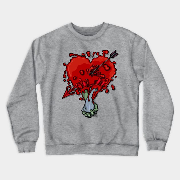 Undying Love Crewneck Sweatshirt by forcefedartanddesign